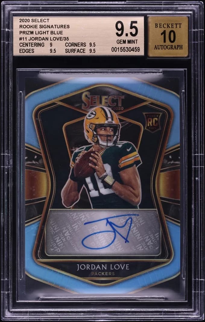 2020 Select Jordan Love RC Auto /35