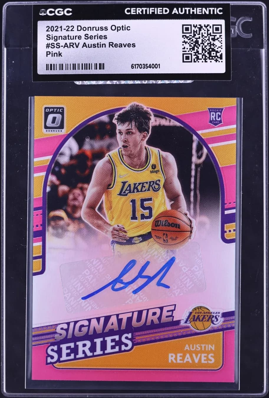 2021-22 Optic Signature Austin Reaves RC Auto