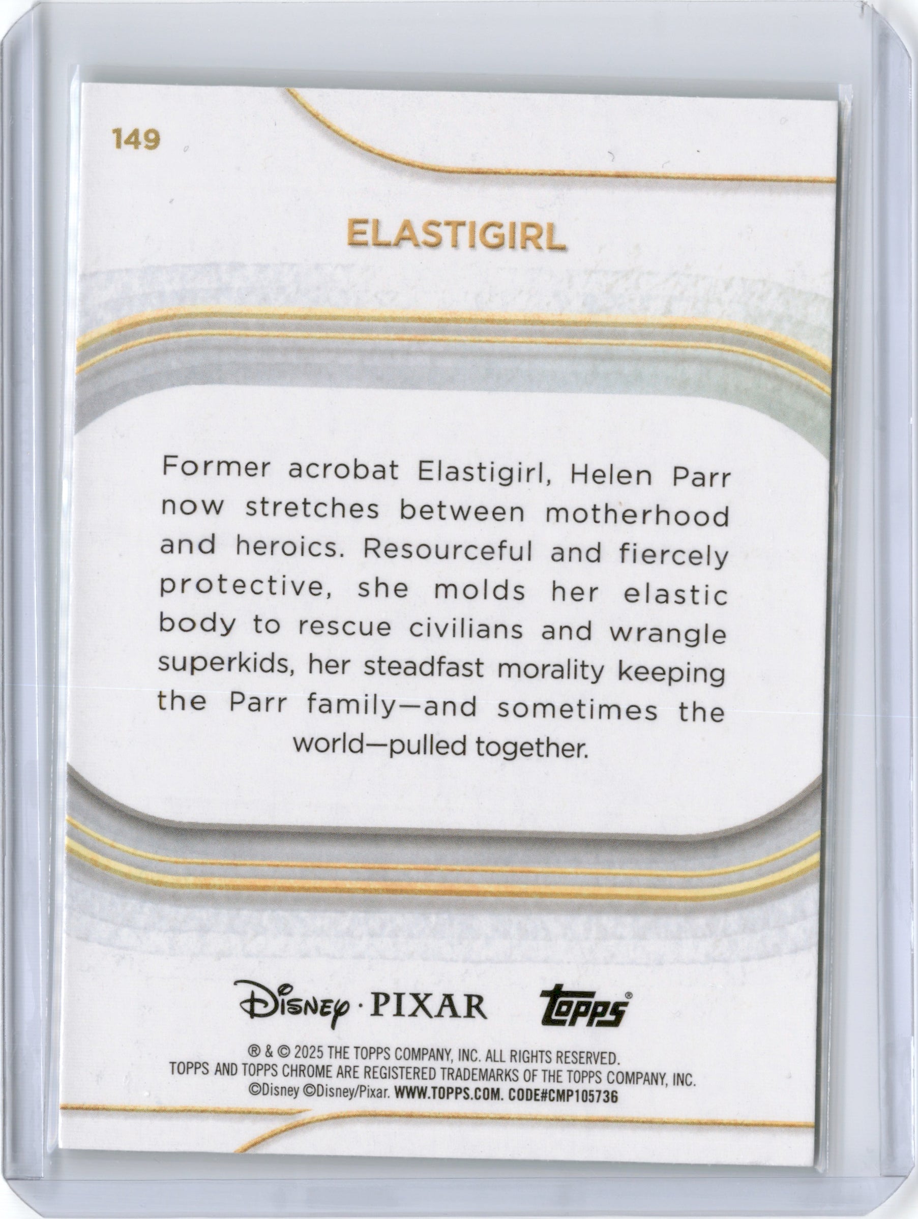 2025 TOPPS CHROME ELASTIGIRL GREEN REFRACTOR /99