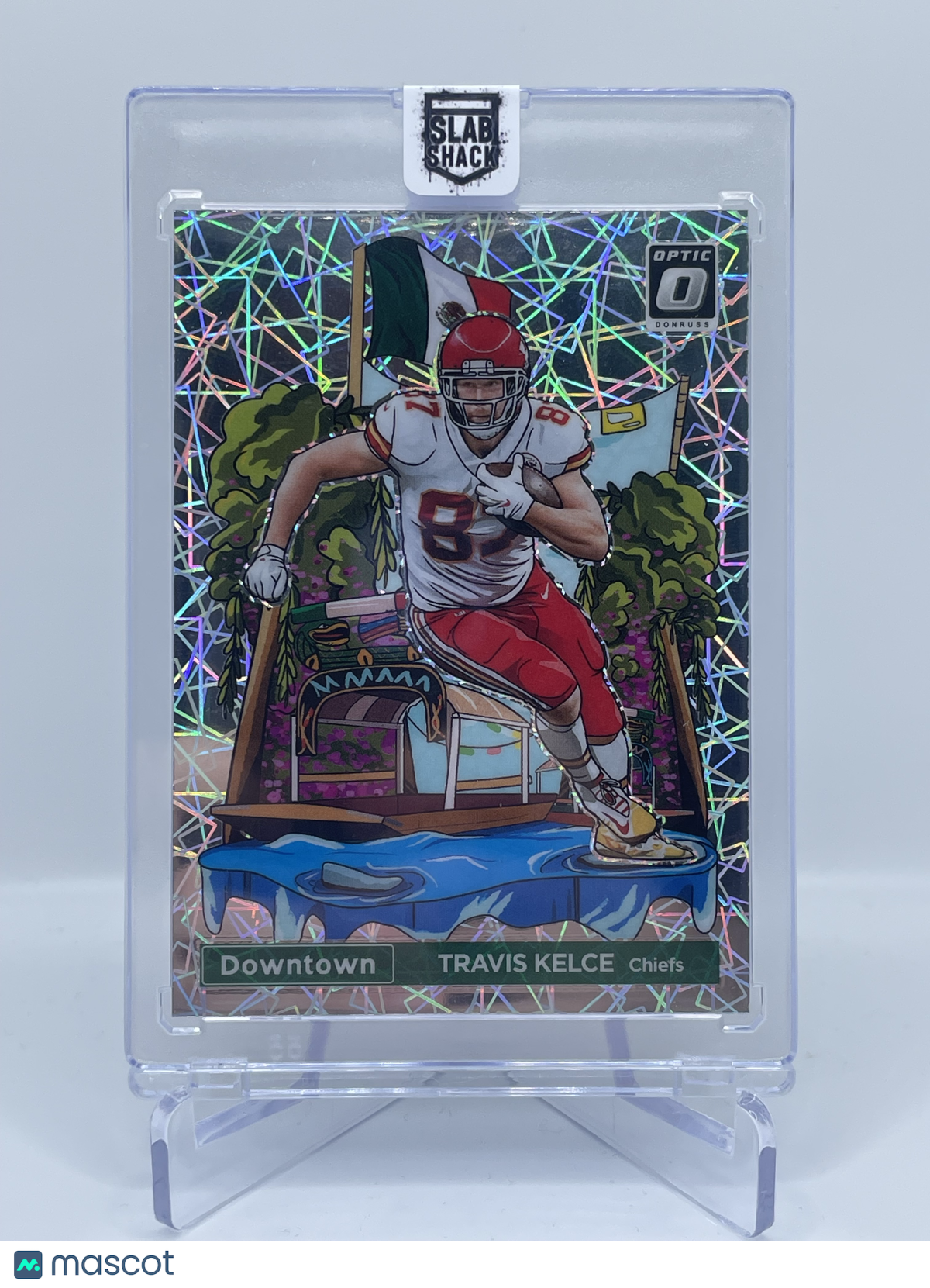2023 DONRUSS OPTIC TRAVIS KELCE INTERNATIONAL DOWNTOWN