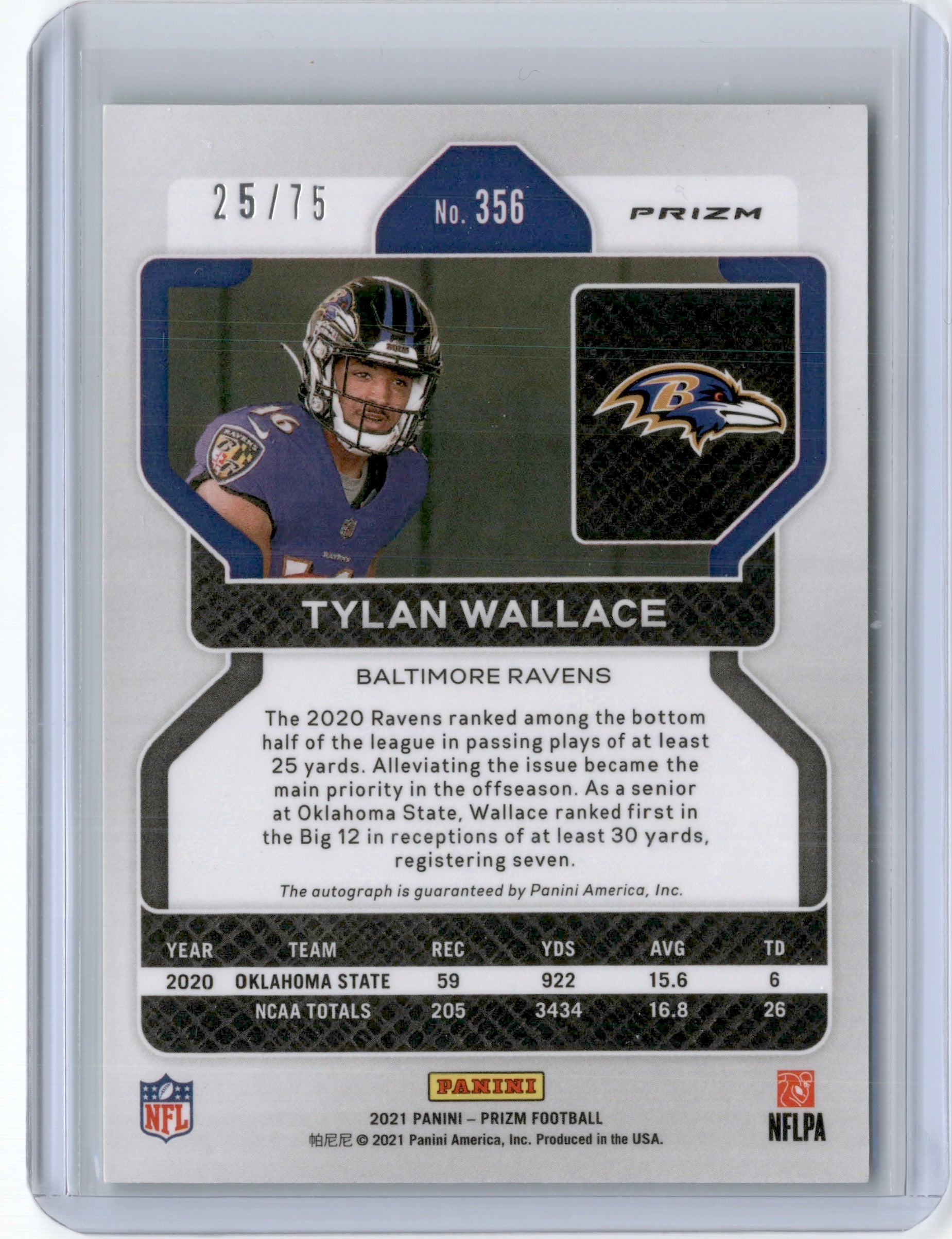 2021 PANINI PRIZM GREEN SCOPE ROOKIE AUTO RC /75