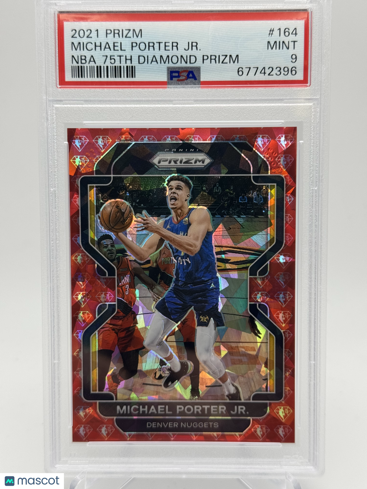 2021 Panini Prizm Michael Porter JR. #164 NBA 75th Diamond PSA 9