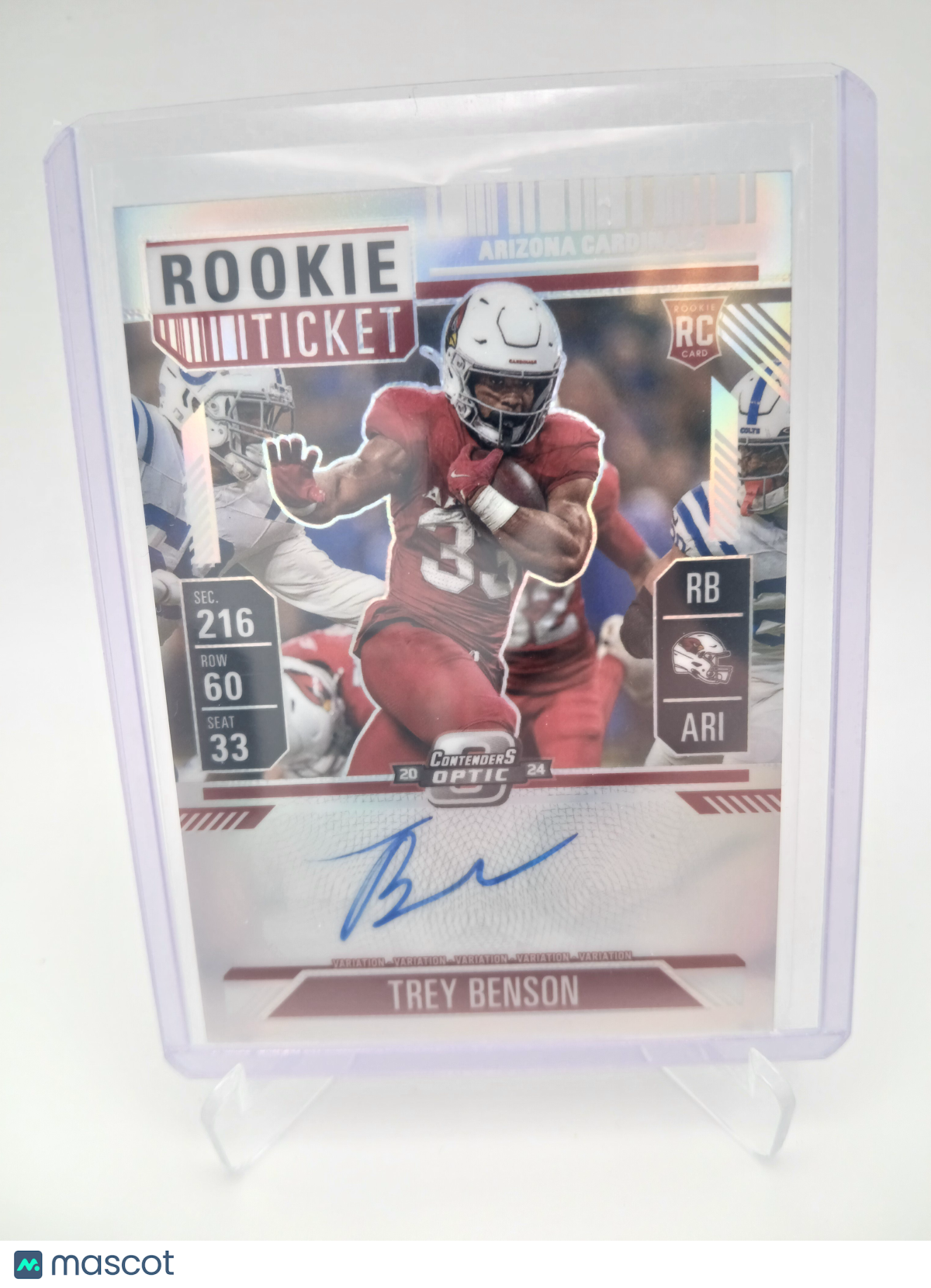 2024 CONTENDERS OPTIC TREY BENSON SILVER AUTO