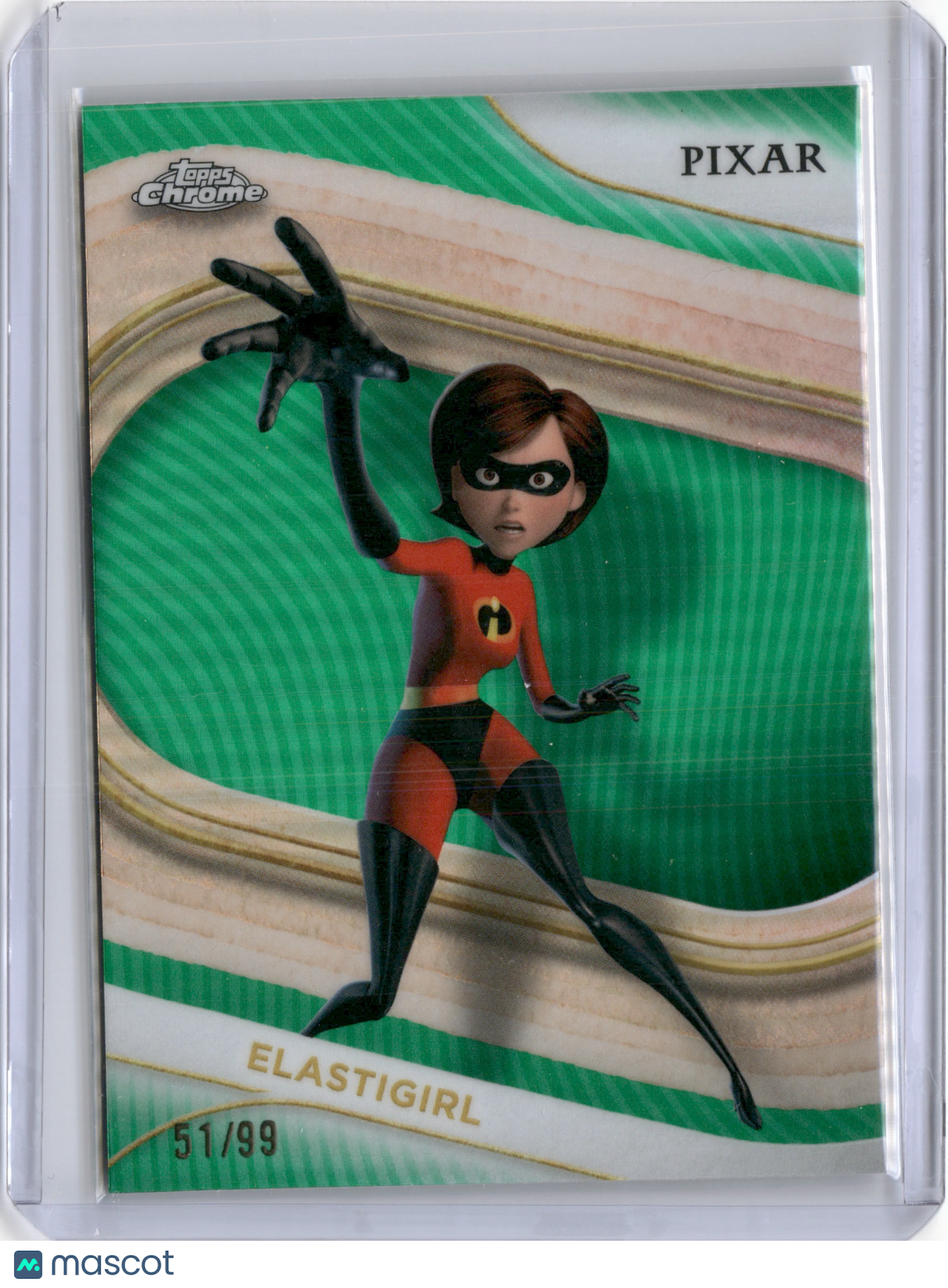 2025 TOPPS CHROME ELASTIGIRL GREEN REFRACTOR /99