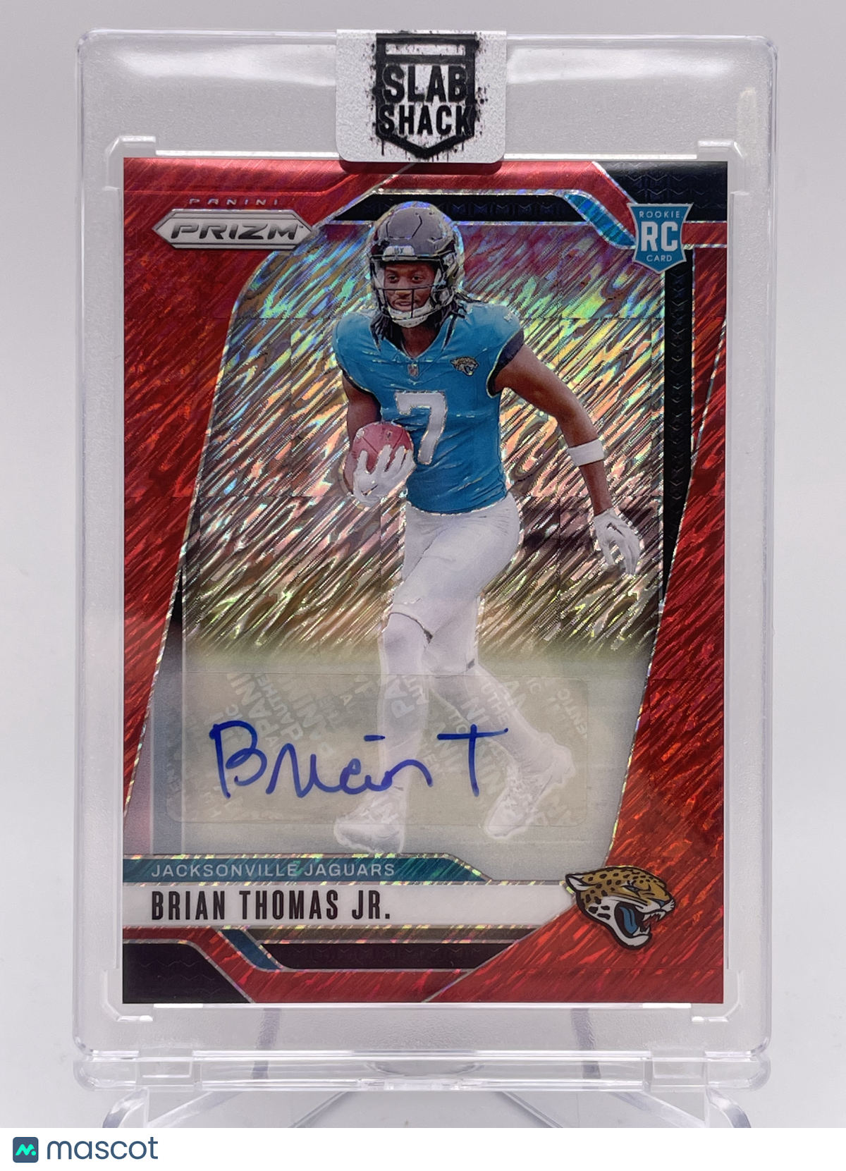 2024 Prizm Red Shimmer Exclusive Brian Thomas Jr AUTO RC /35