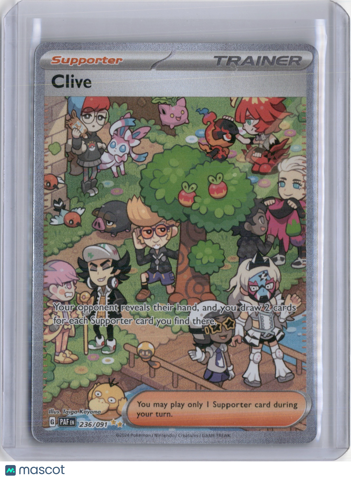 2024 PALDEAN FATES CLIVE SPECIAL ILLUSTRATION RARE #236/091 EN PAF
