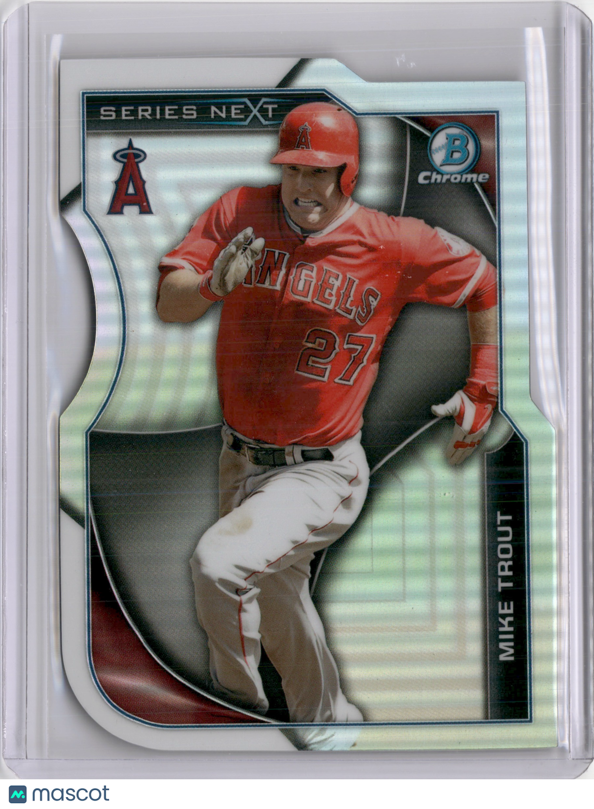 2015 BOWMAN CHROME MIKE TROUT SERIES NEXT DIE-CUT REFRACTOR