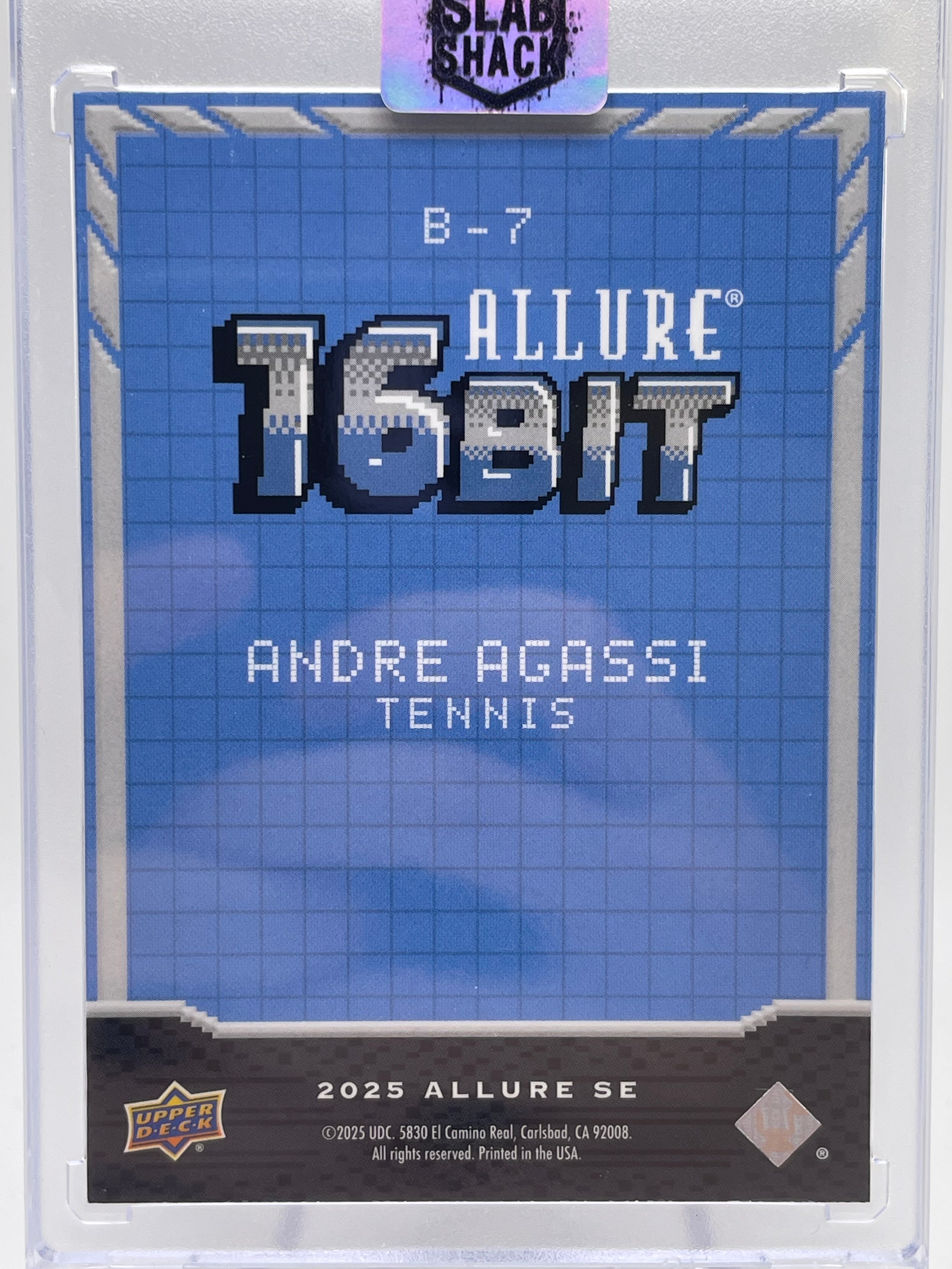 2025 UPPER DECK ALLURE ANDRE AGASSI 16BIT 16 BIT SP