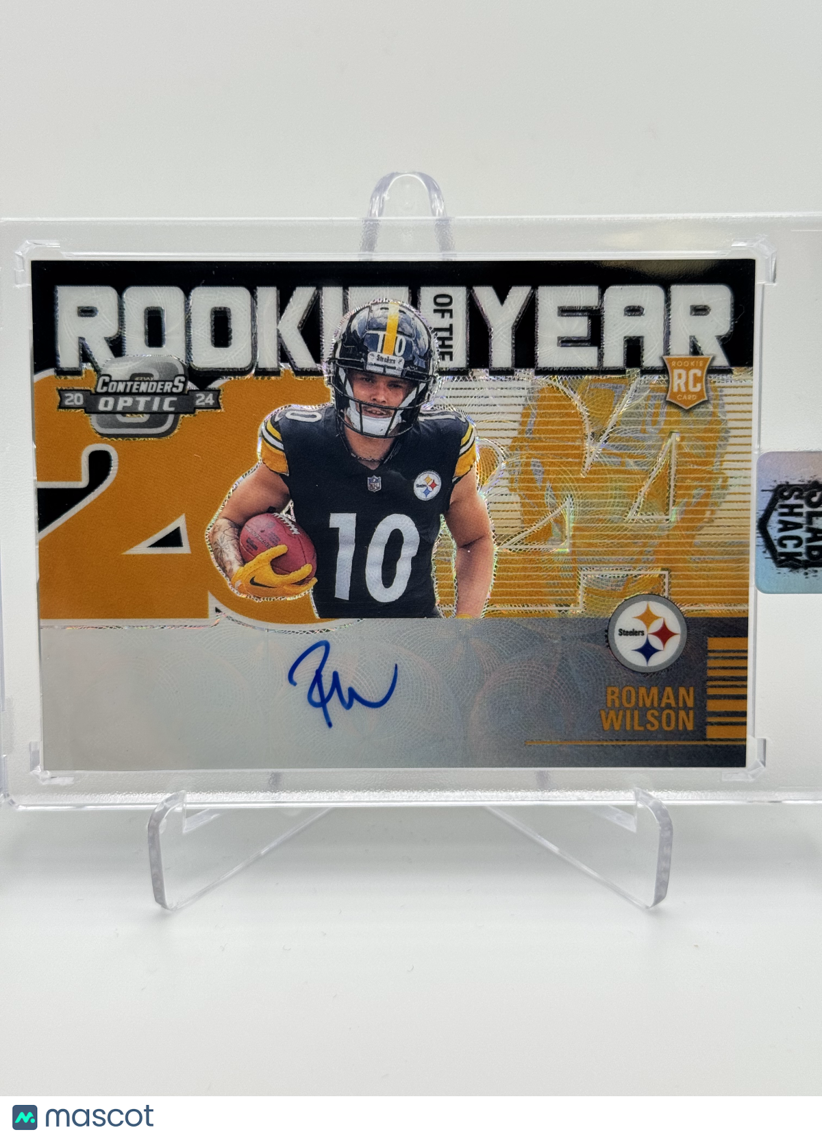 2024 CONTENDERS OPTIC ROMAN WILSON ROOKIE OF THE YEAR BLACK SCOPE RC AUTO /25