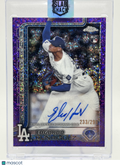 2025 TOPPS CHROME EDGARDO HENRIQUEZ PURPLE SPECKLE REFRACTOR AUTO /299 RC