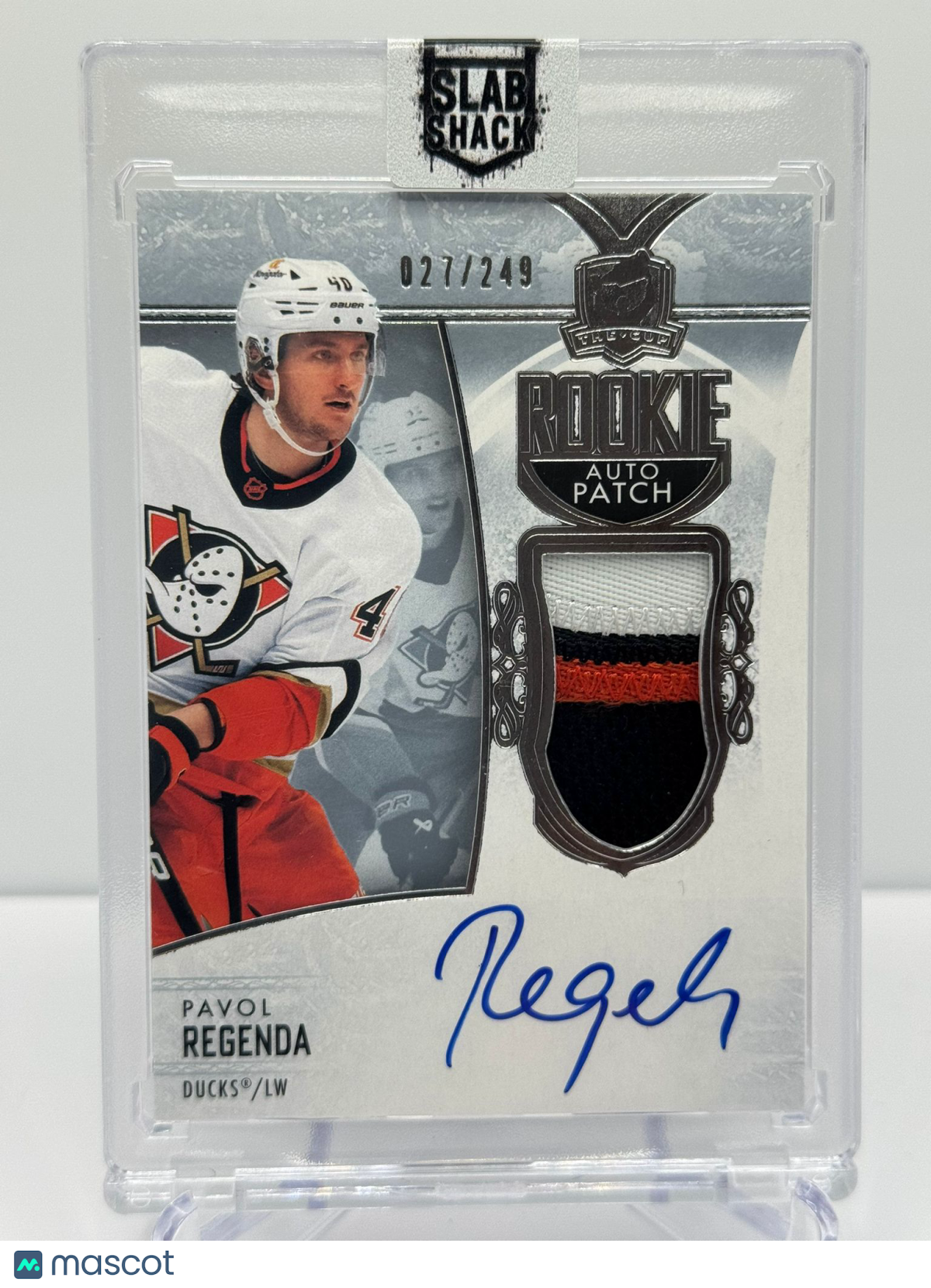 2022 UPPER DECK THE CUP PAVOL REGENDA ROOKIE PATCH AUTO /249 RPA RC
