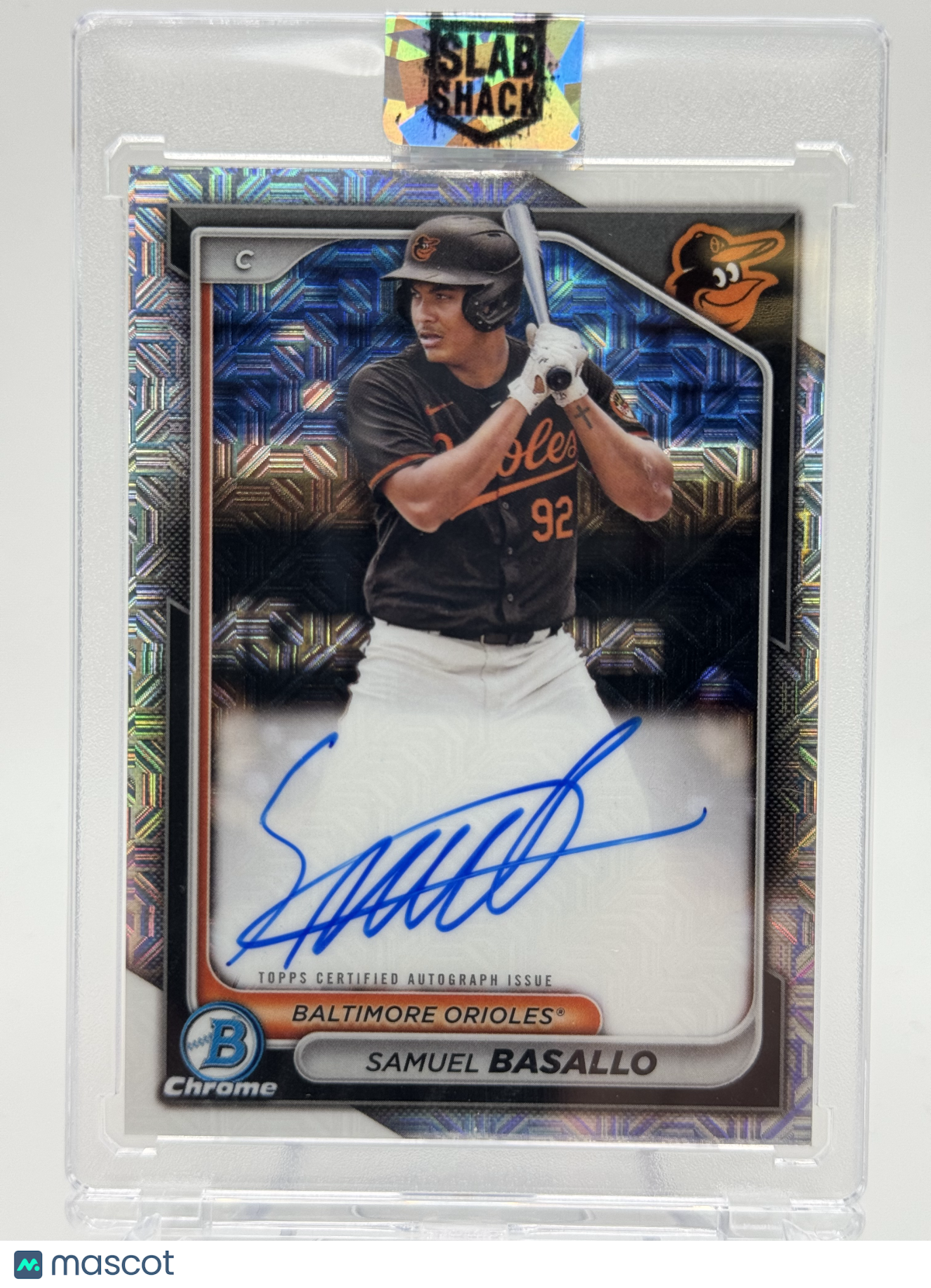 2024 BOWMAN MEGA BOX SAMUEL BASALLO REFRACTOR CHROME PROSPECT AUTO RC