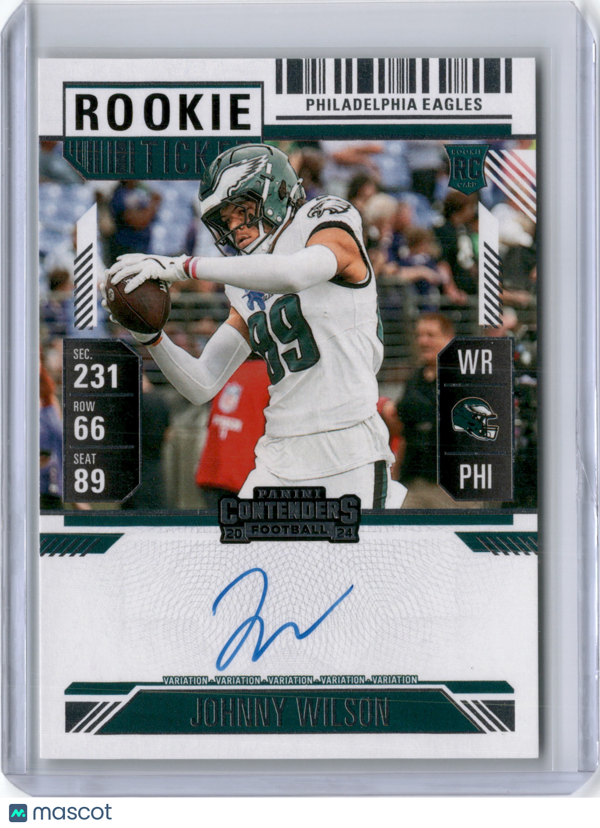 2024 JOHNNY WILSON CONTENDERS ROOKIE TICKET AUTO RC