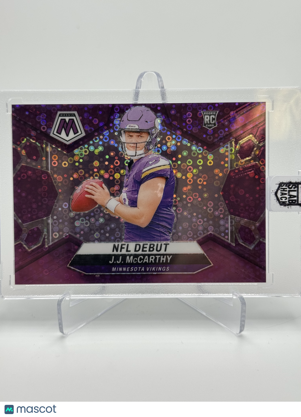 2024 MOSAIC JJ MCCARTHY NFL DEBUT PURPLE DISCO /50