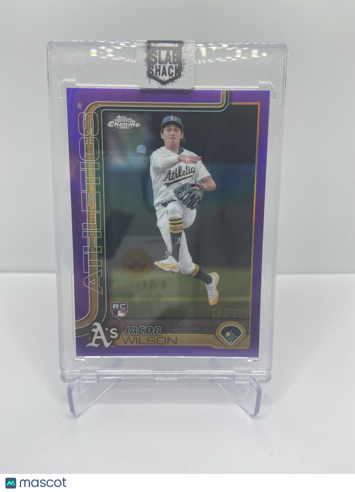 2025 TOPPS CHROME JACOB WILSON PURPLE REFRACTOR /250 RC ROOKIE
