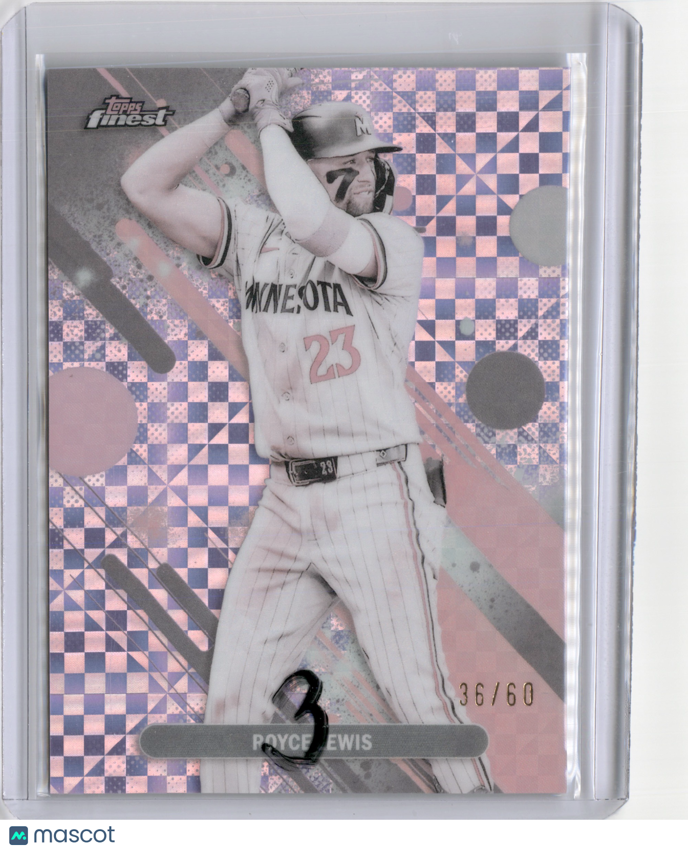 2025 FINEST ROYCE LEWIS PEARL CHECKERBOARD REFRACTOR /60