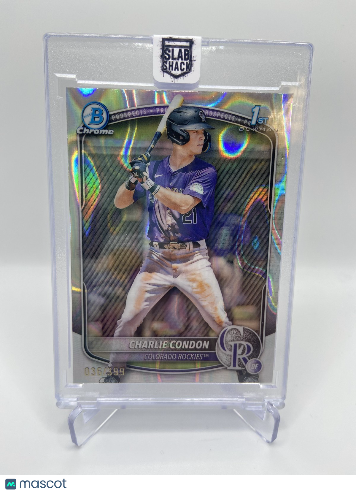 2025 Bowman Charlie Condon 1st Chrome Prospect Lava Refractor /399 RC Rookie