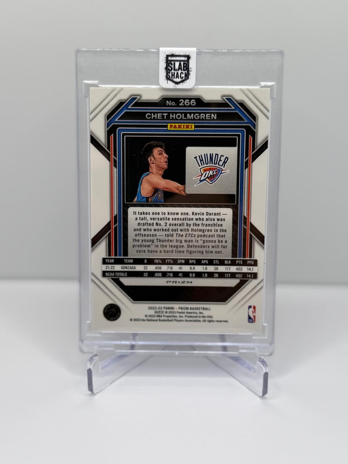 2022-23 Panini Prizm - Chet Holmgren #266 Red Ice Prizm (RC)