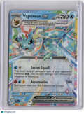 2025 PRISMATIC EVOLUTIONS VAPOREON EX (A) DOUBLE RARE #023/131