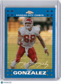 2007 Topps Chrome Tony Gonzalez Blue Refractor