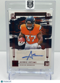 2024 PANINI IMPECCABLE AUDRIC ESTIME RED ROOKIE AUTO /75 RC BRONCOS