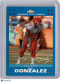 2007 Topps Chrome Tony Gonzalez Blue Refractor Pro Bowl