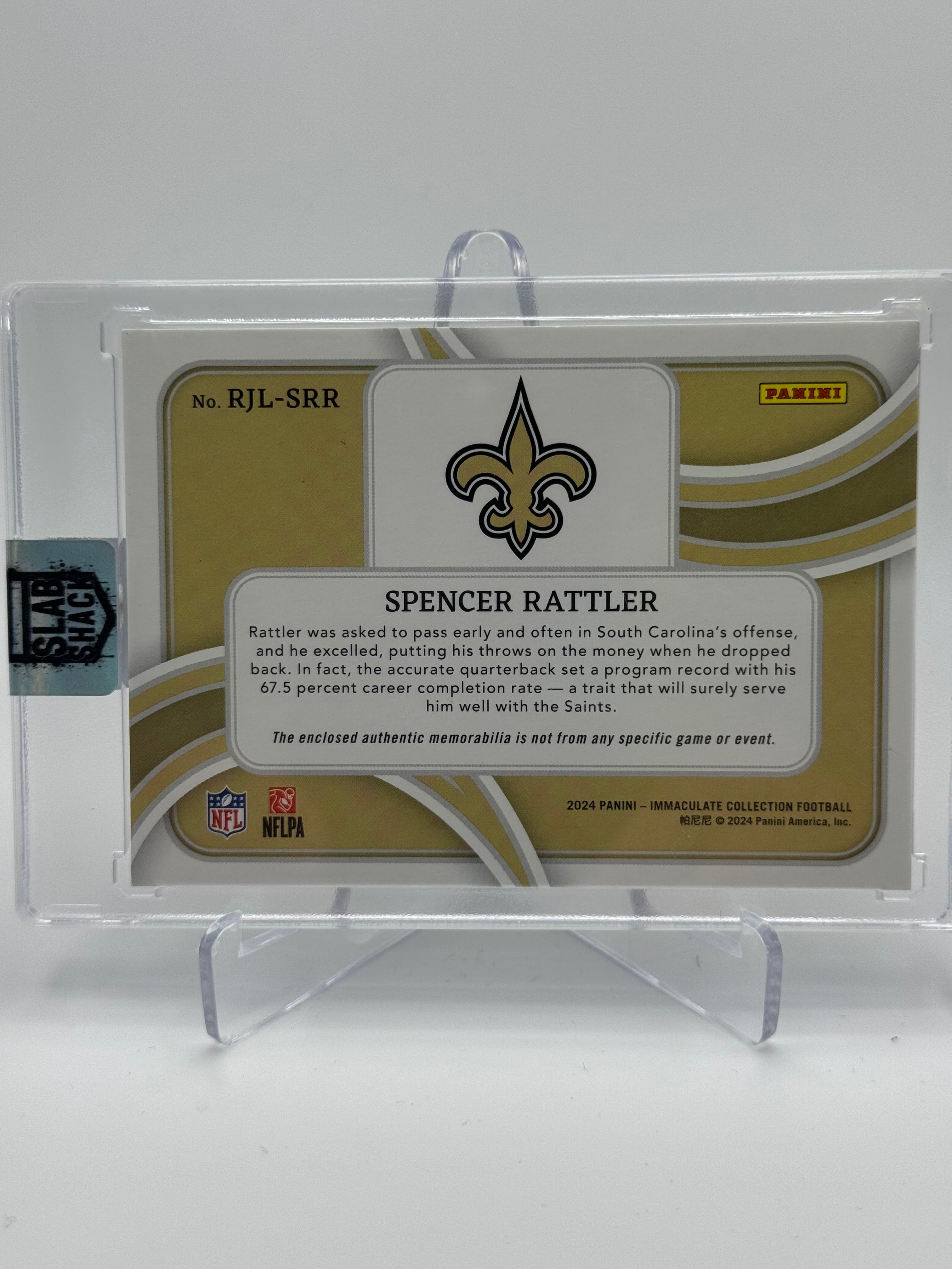 2024 IMMACULATE SPENCER RATTLER PLAYER CAPS /5 ROOKIE RC