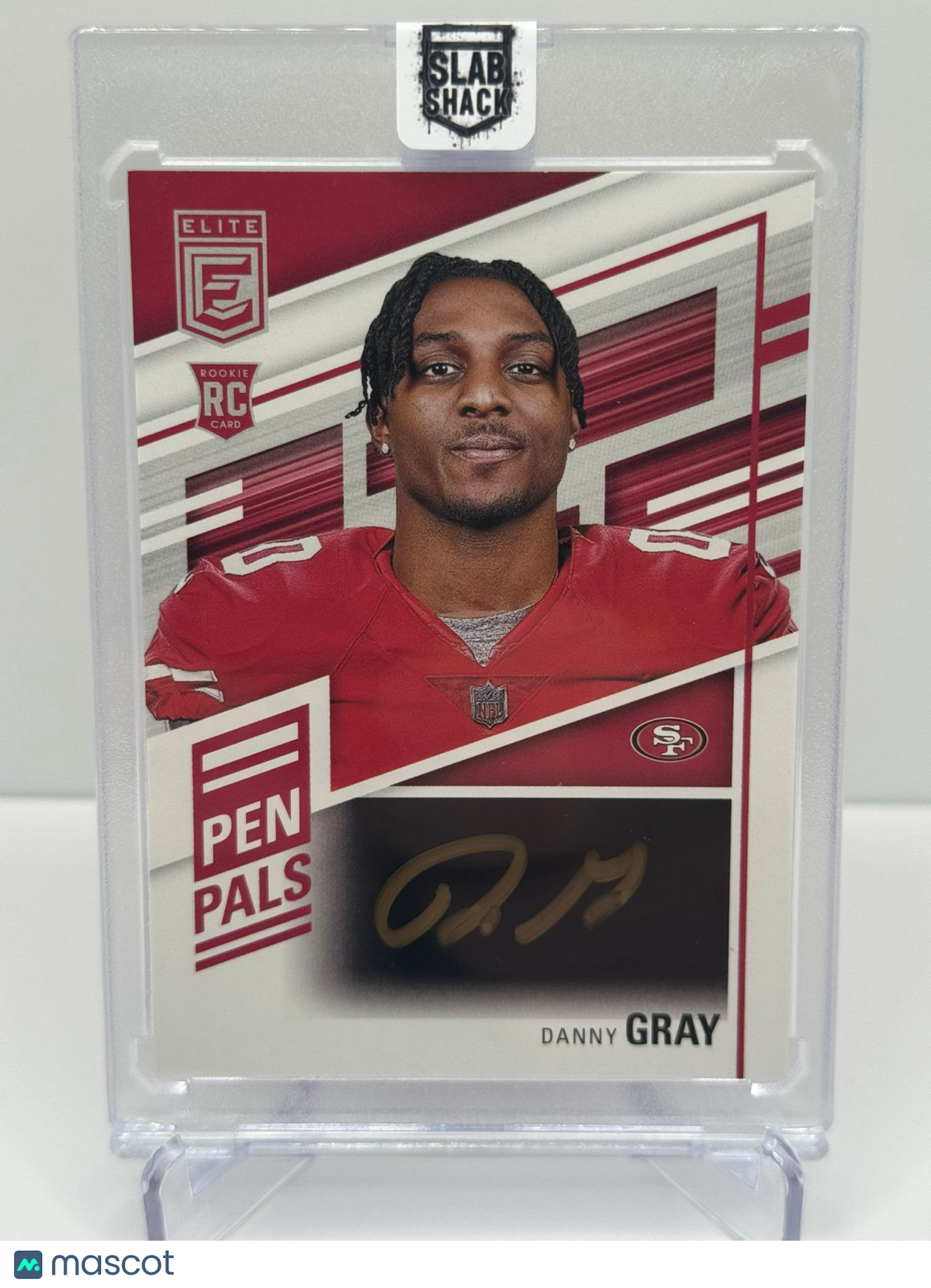 2022 PANINI DONRUSS ELITE DANNY GRAY PEN PALS GOLD INK AUTO RC ROOKIE 49ERS