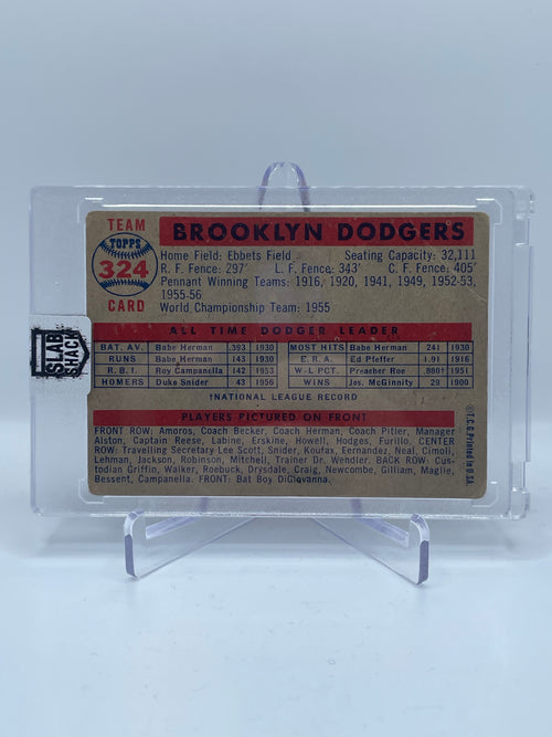 1957 TOPPS BROOKLYN DODGERS #324