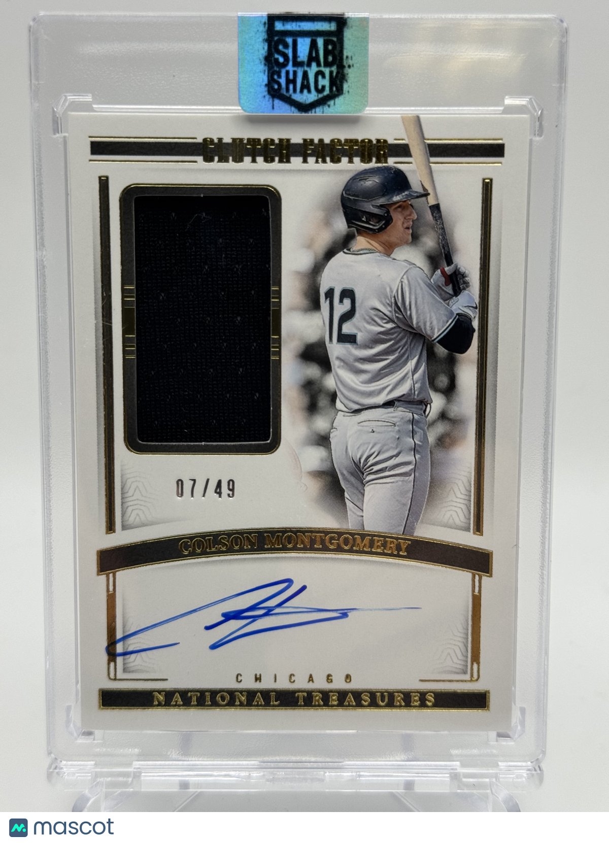 2024 PANINI NATIONAL TREASURES COLSON MONTGOMERY CLUTCH FACTOR AUTO /49 RC RPA