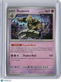 2025 PRISMATIC EVOLUTIONS DUSKNOIR (B) MASTERBALL REVERSE HOLO #037/131