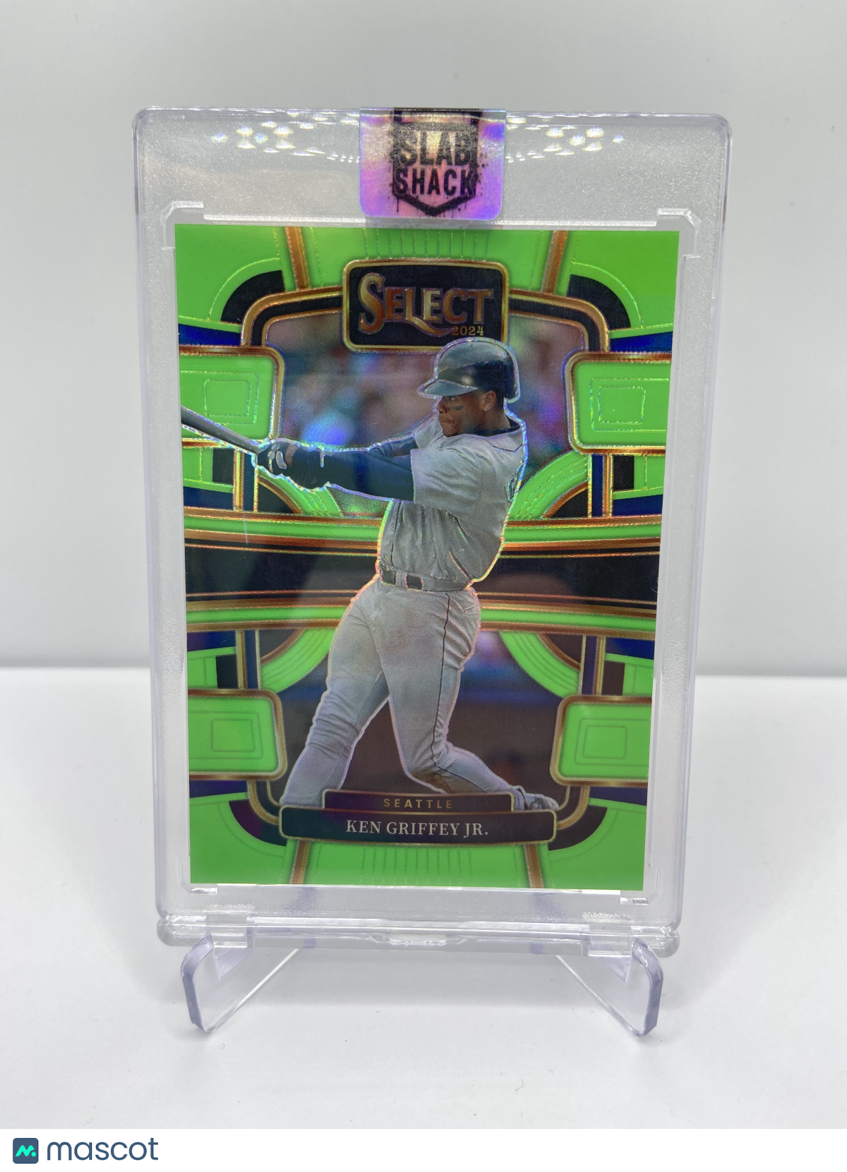 2025 PANINI SELECT KEN GRIFFEY JR. LIME NEON GREEN /49 CONCOURSE LEVEL