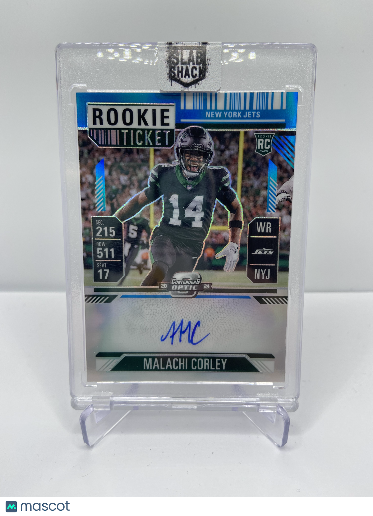 2024 CONTENDERS OPTIC MALACHI CORLEY BLUE AUTO /99