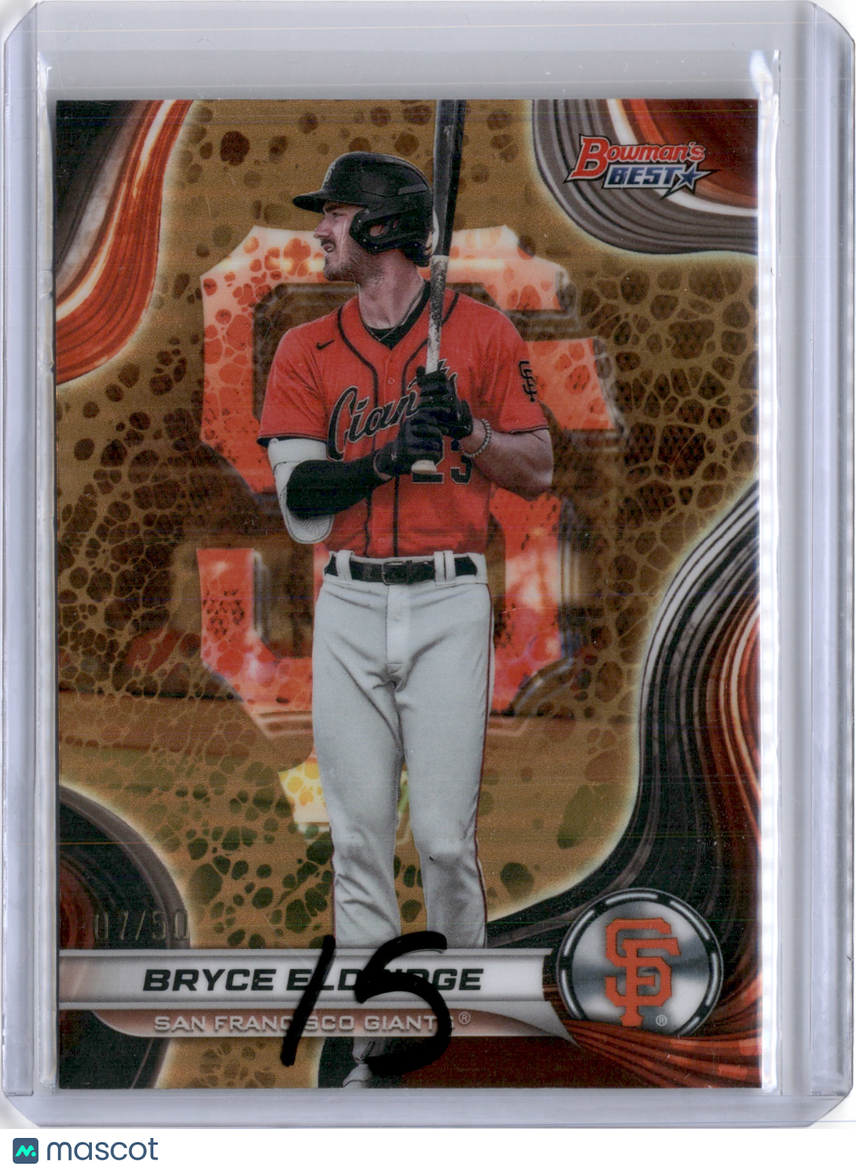 2024 BOWMANS BEST BRYCE ELDRIDGE GOLD REFRACTOR /50