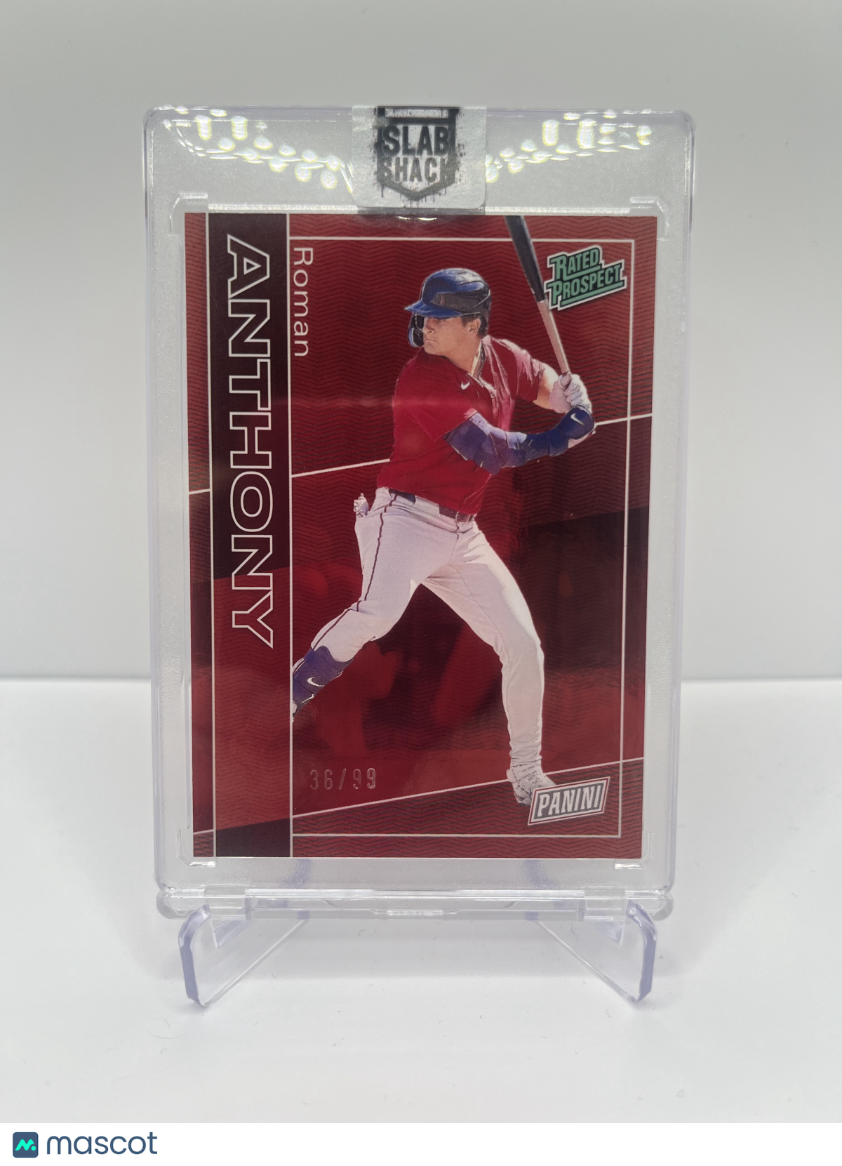 2025 PANINI THE NATIONAL ROMAN ANTHONY RED FOIL RATED PROSPECT /99 RC ROOKIE