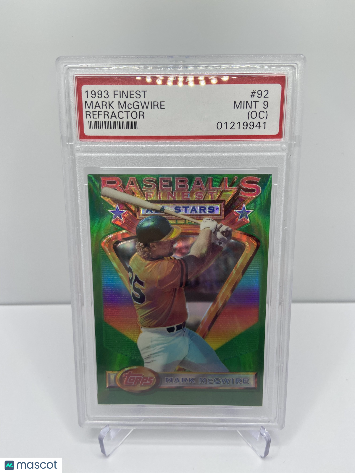 1993 Finest Mark McGwire #92 Refractor PSA 9