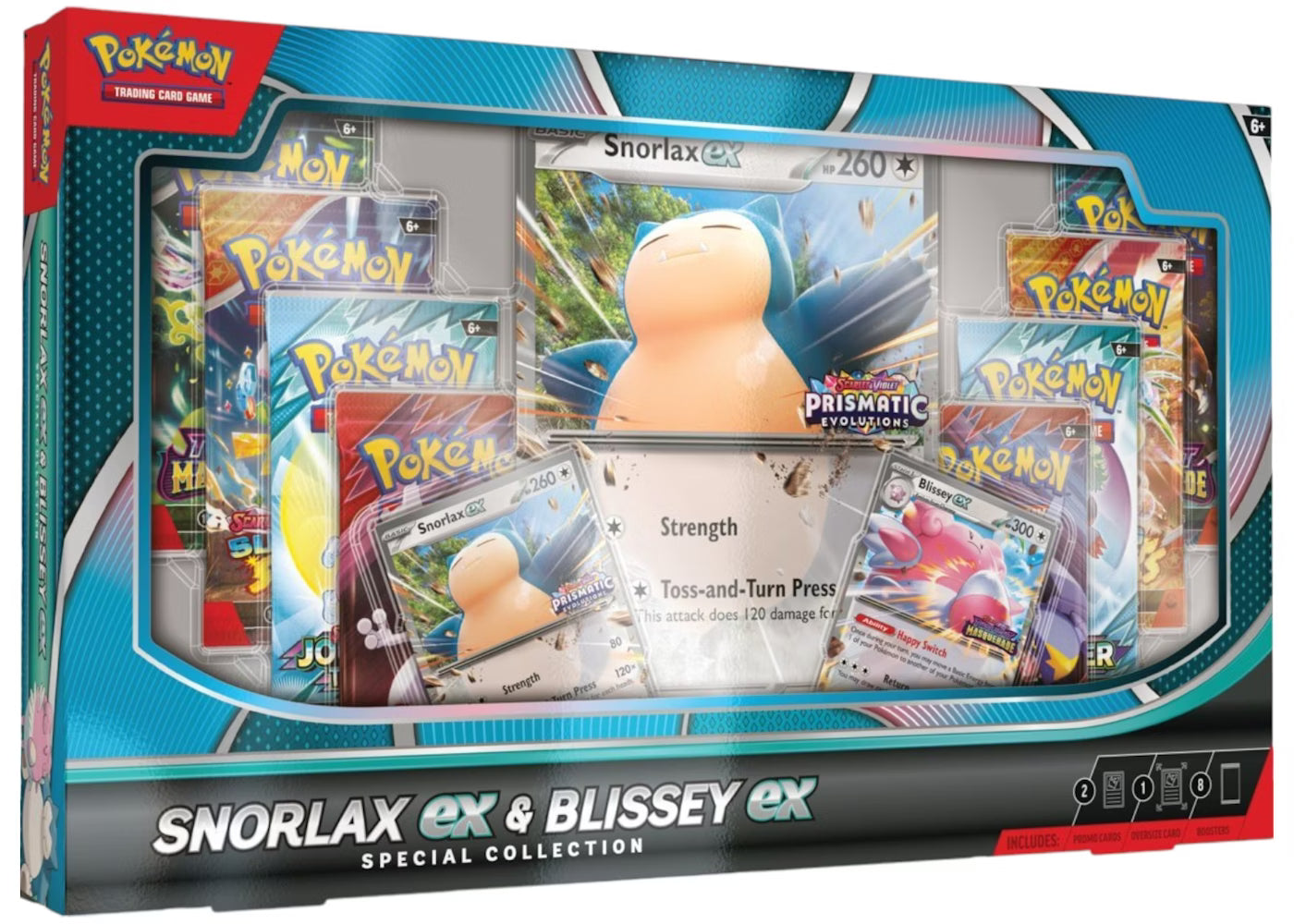 2025 Pokemon Snorlax EX & Blissey EX Special Collection