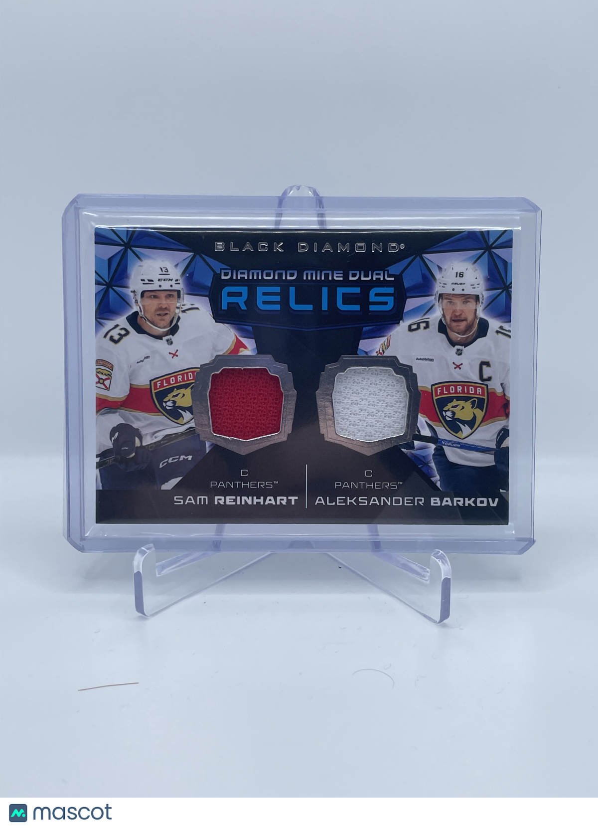 2025 UPPER DECK BLACK DIAMOND SAM REINHART, ALEKSANDER BARKOV MINE DUAL RELICS