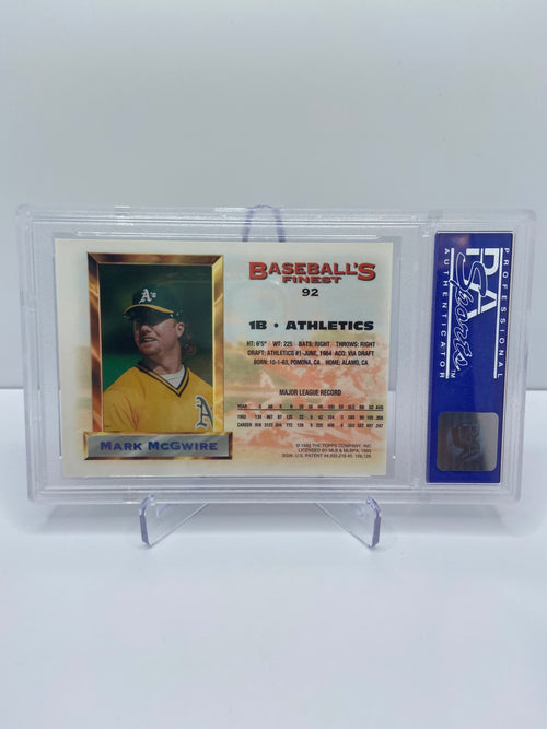 1993 Finest Mark McGwire #92 Refractor PSA 9