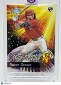 2025 BOWMAN CHROME DYLAN CREWS METEORIC RISE MINI DIAMOND REFRACTOR /150 SP RC