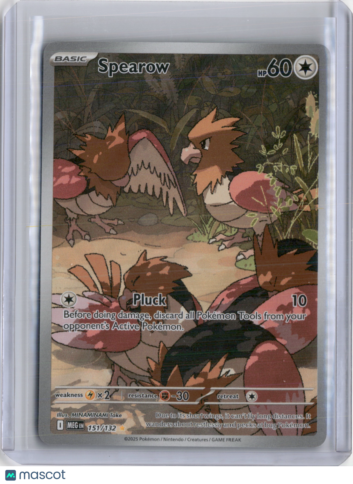 2025 MEGA EVOLUTION SPEAROW ILLUSTRATION RARE #151/132