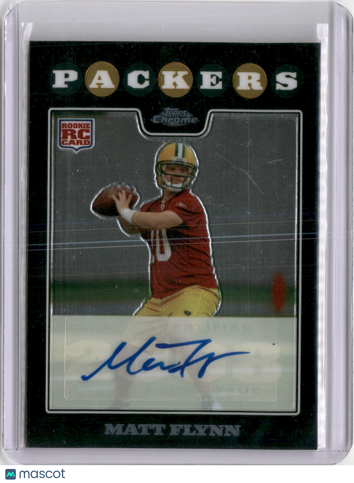 2008 Topps Chrome Matt Flynn Rookie Autograph