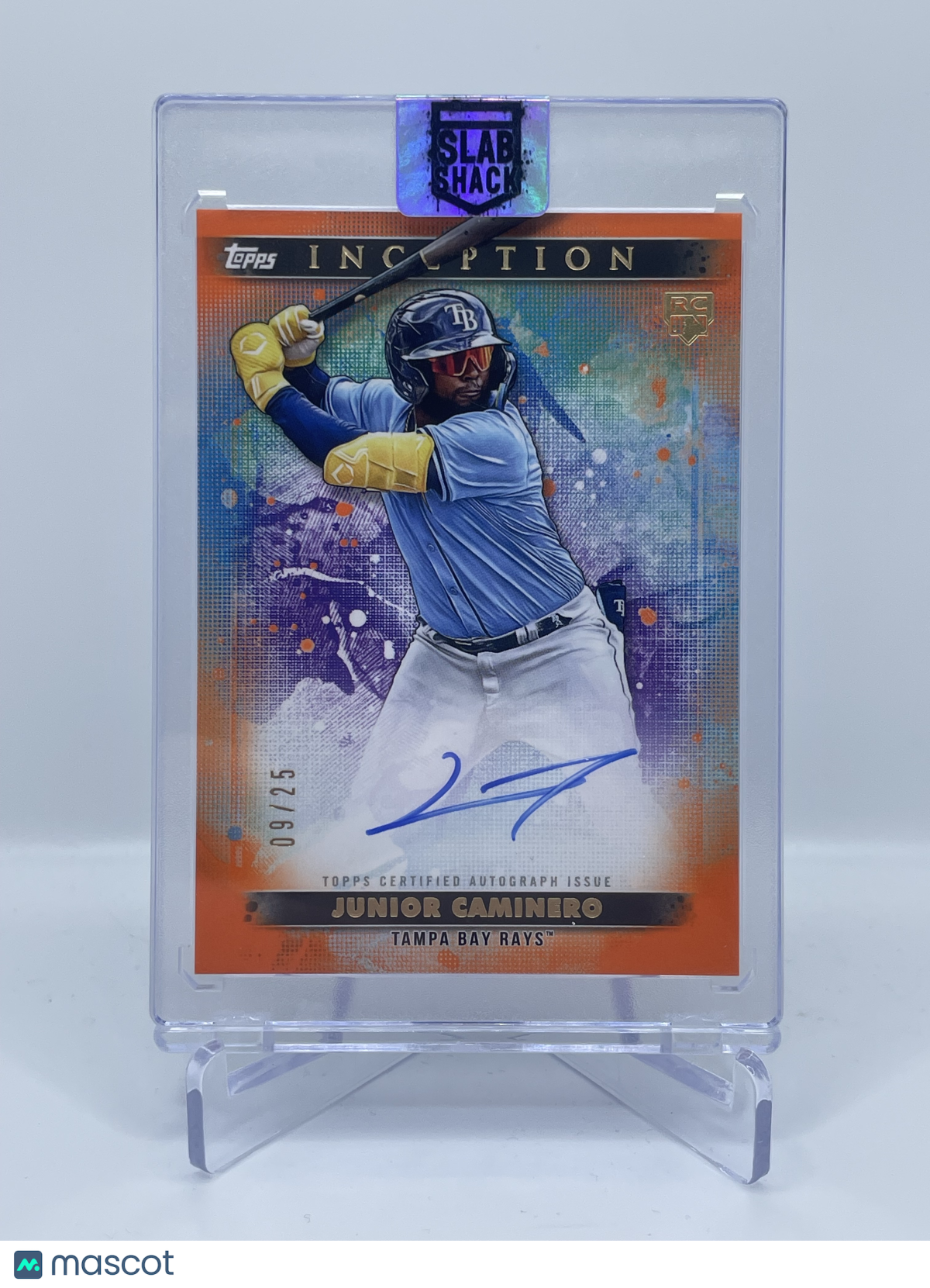 2024 TOPPS INCEPTION JUNIOR CAMINERO EMERGING STAR  AUTO RC /25