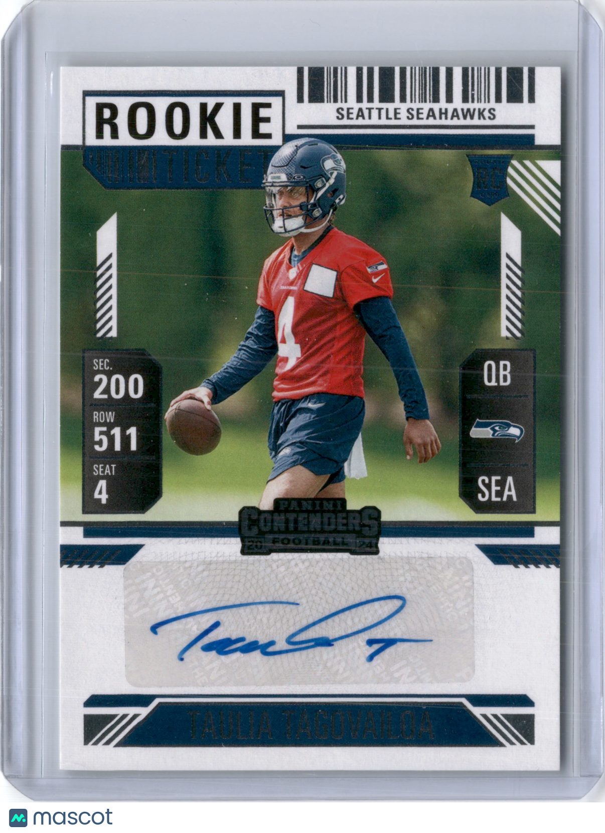 2024 TAULIA TAGOVAILOA CONTENDERS ROOKIE TICKET AUTO RC