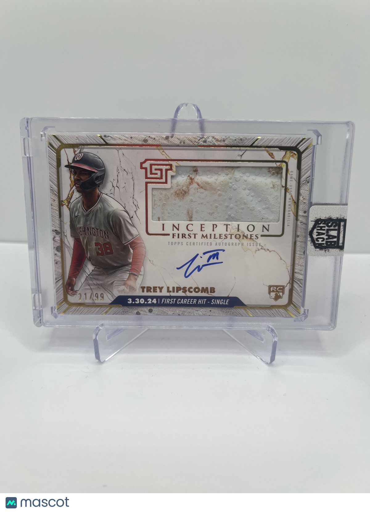 2024 TOPPS INCEPTION TREY LIPSCOMB FIRST MILESTONES AUTO /99 RC ROOKIE