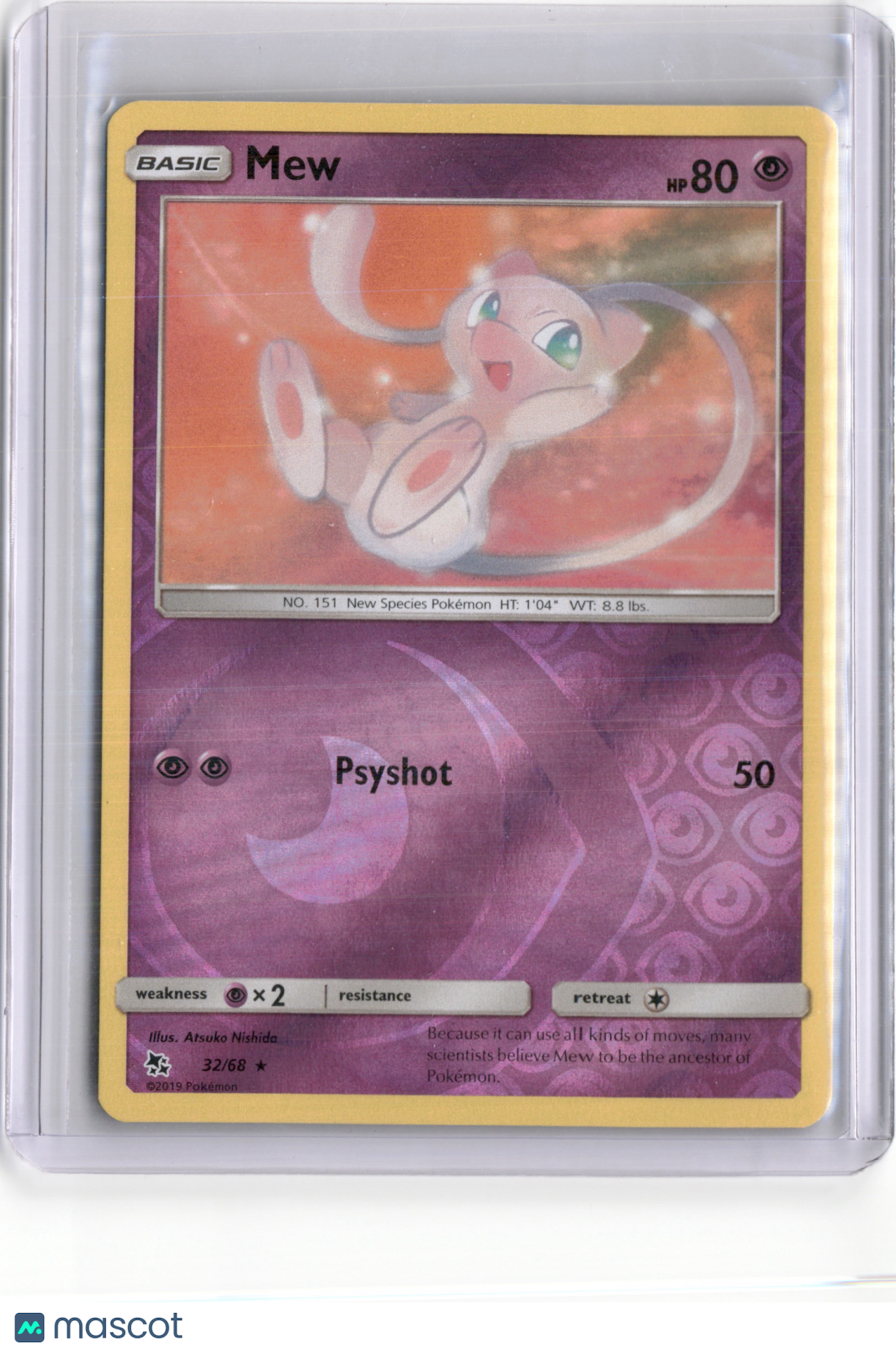 2019 SHINING FATES MEW REVERSE HOLO #32/68