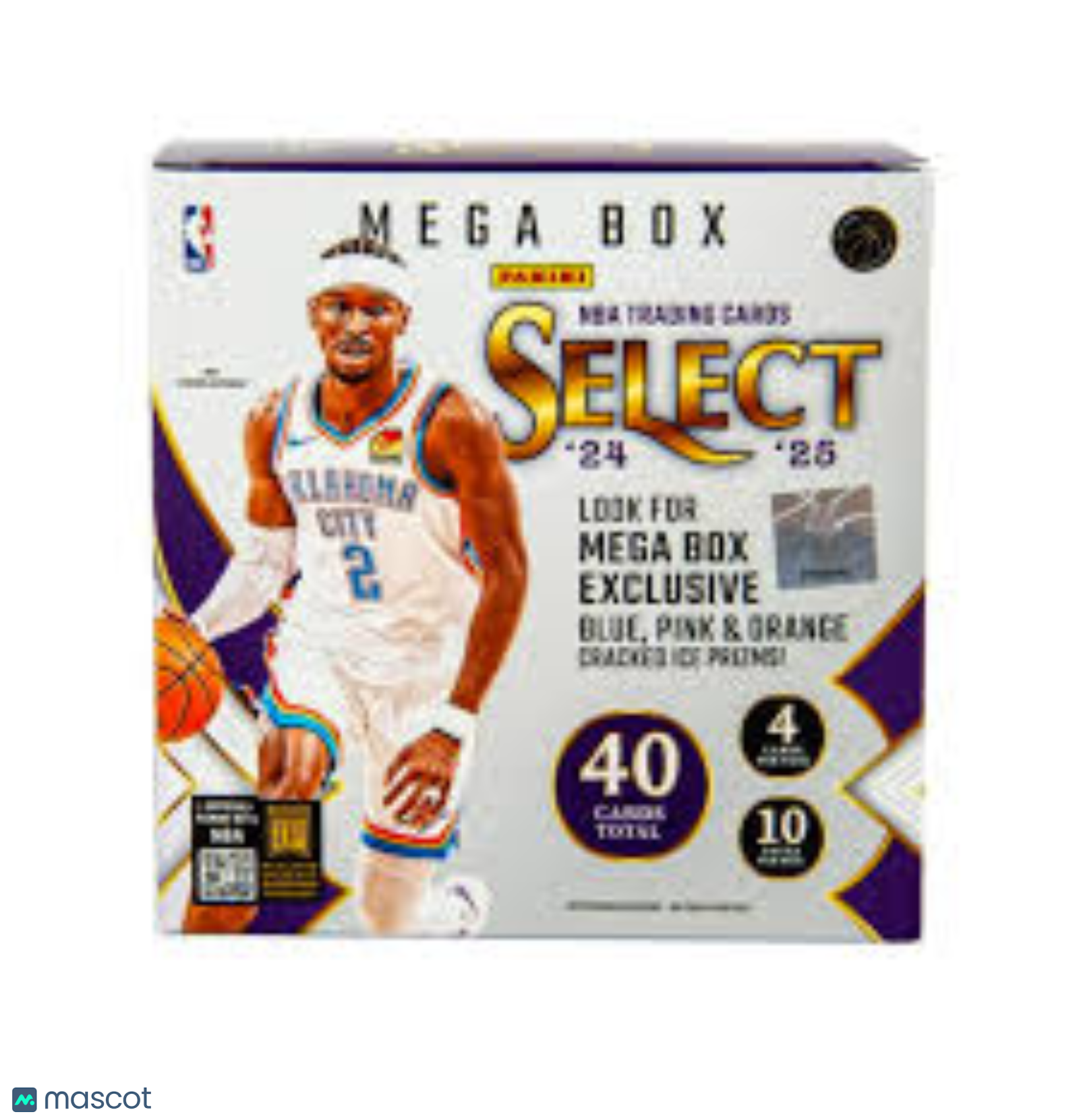 2024/25 Panini Select Basketball Mega Box (Blue,Pink,Orange Cracked Ice!)