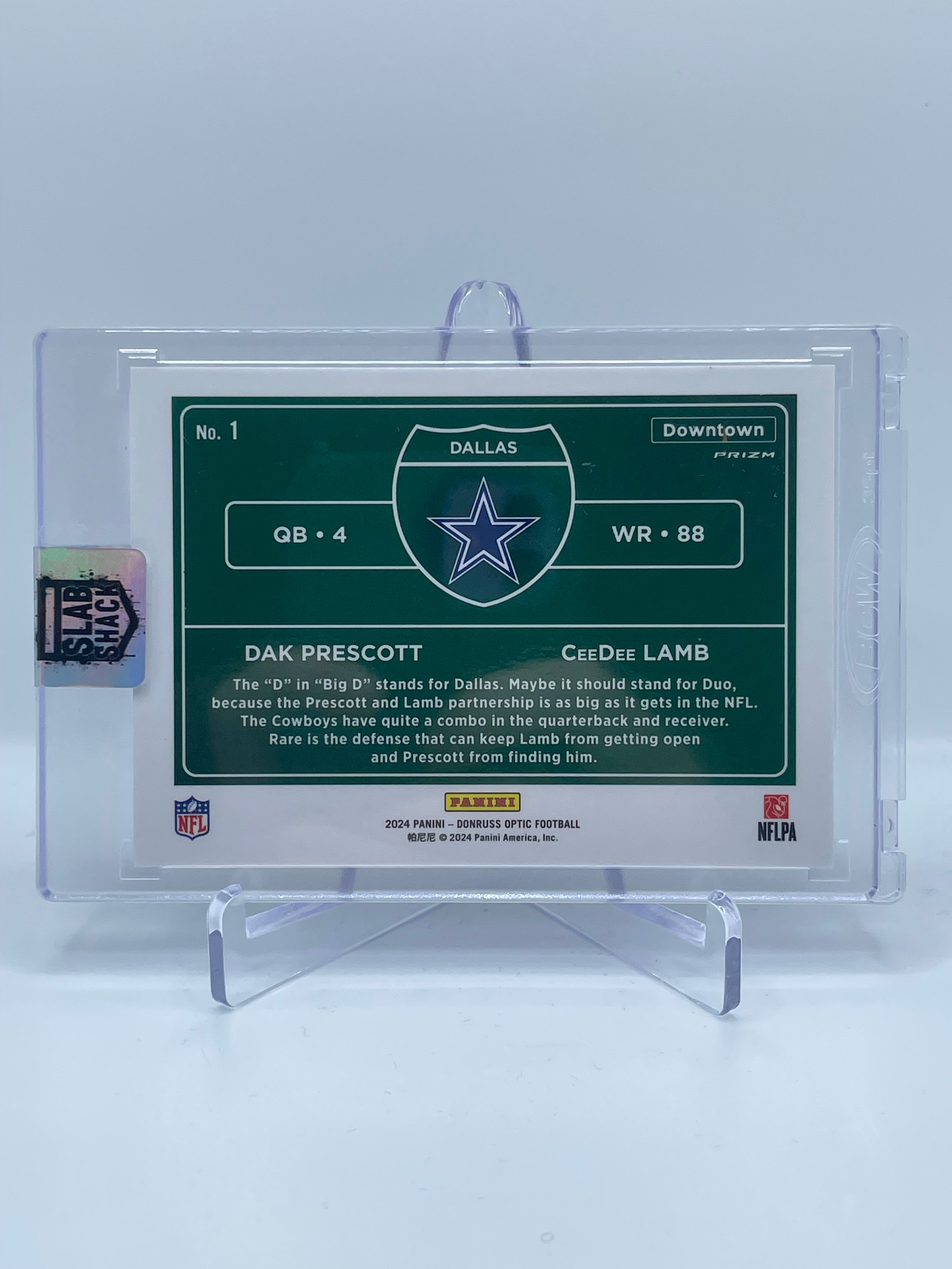 2024 DONRUSS OPTIC DAK PRESCOTT / CEEDEE LAMB DUAL DOWNTOWN