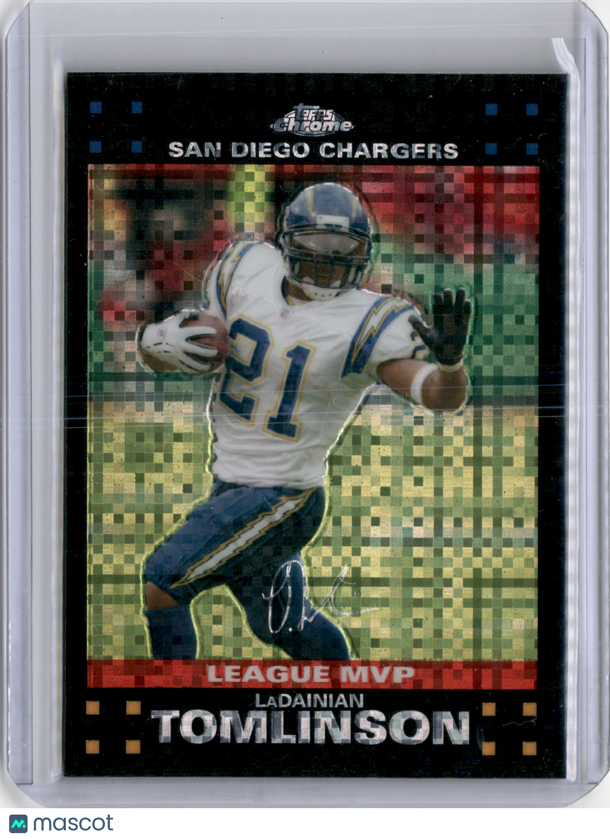 2007 Topps Chrome LaDainian Tomlinson X-Fractor Leave MVP