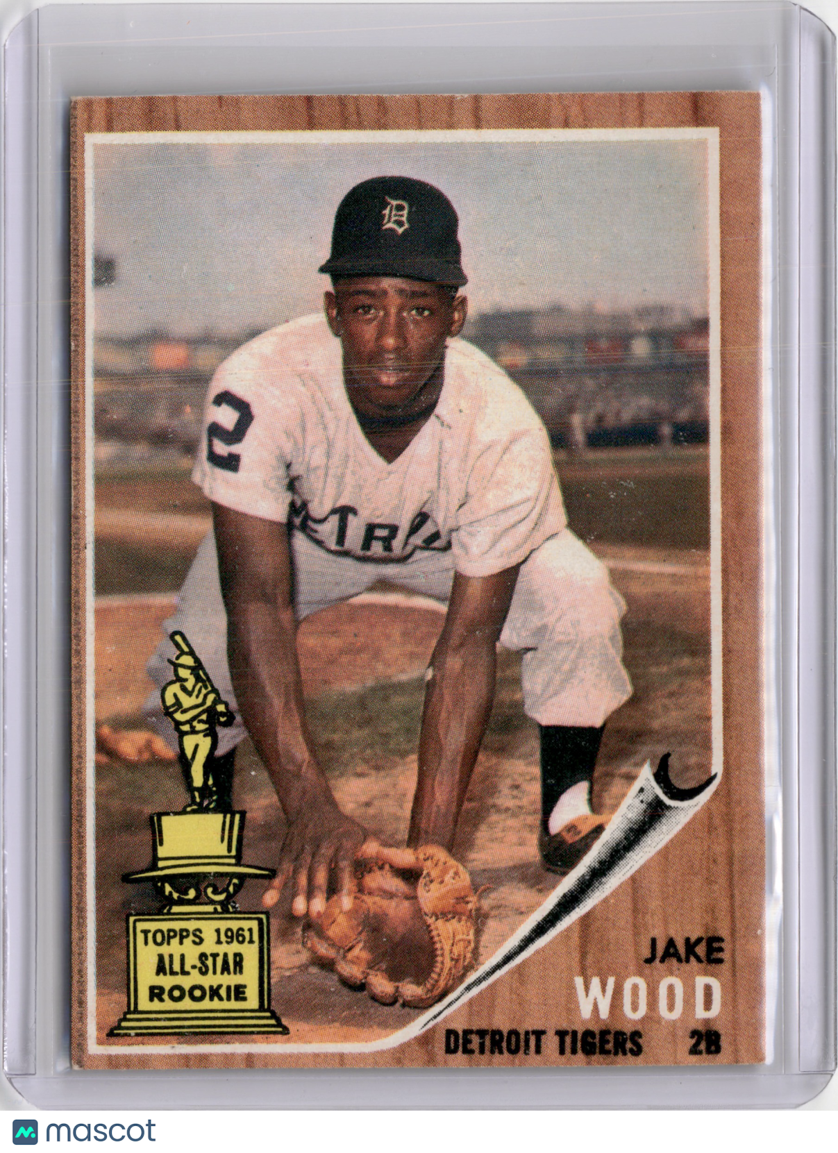 1962 JAKE WOOD TOPPS CHROME ALL STAR ROOKIE